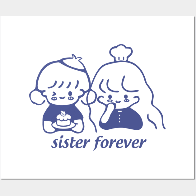 happy birthday sister forever Wall Art by TrendsCollection